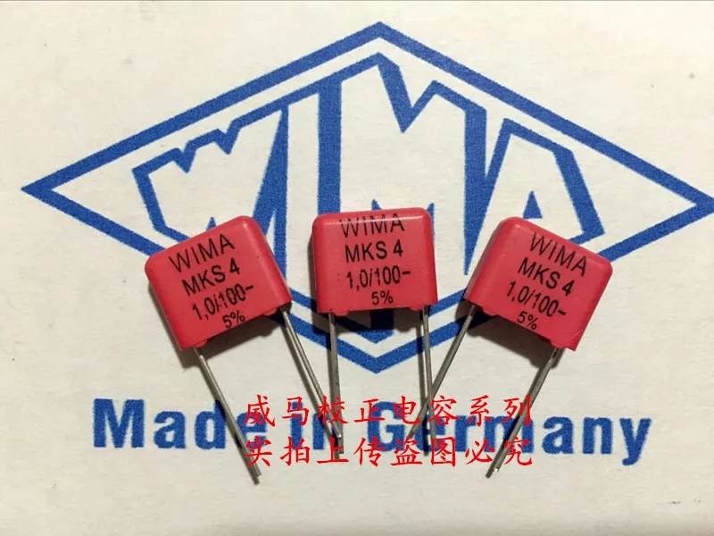 

2020 hot sale 10pcs/20pcs Germany WIMA MKS4 1UF 1.0UF 100V 105 100V P: 10mm Audio capacitor free shipping