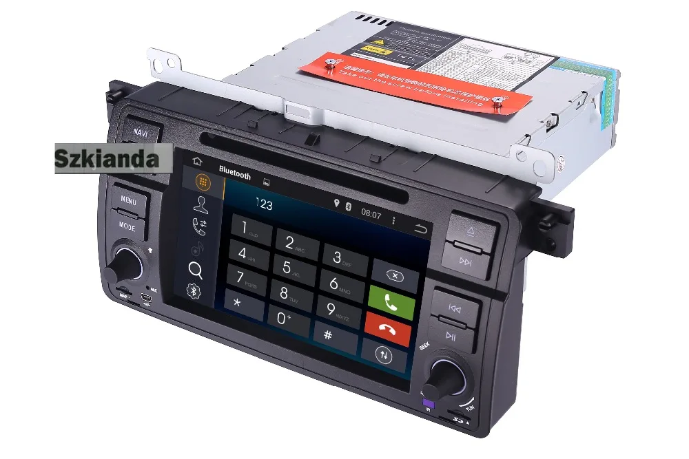 Cheap 7" digital Touch Screen car pc android 9.0 for BMW E46 M3 Wifi 4G 1024*600 Bluetooth Radio USB SD Steering wheel DVR Camera 4