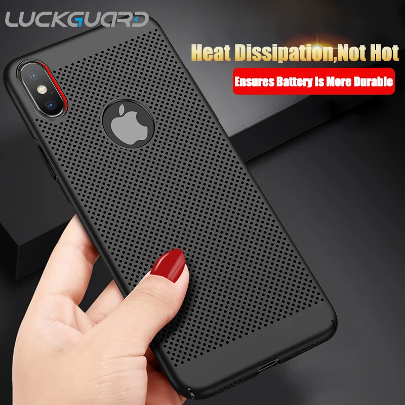 LuckGuard теплоотвод чехол для телефона iPhone 8 7 6 6S Plus 5 5S SE ультра тонкий жесткий X XS MAX