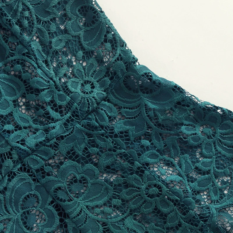 Ribbon Floral Lace Bodysuit Bow Tie Shoulder Green Bodysuits Sexy