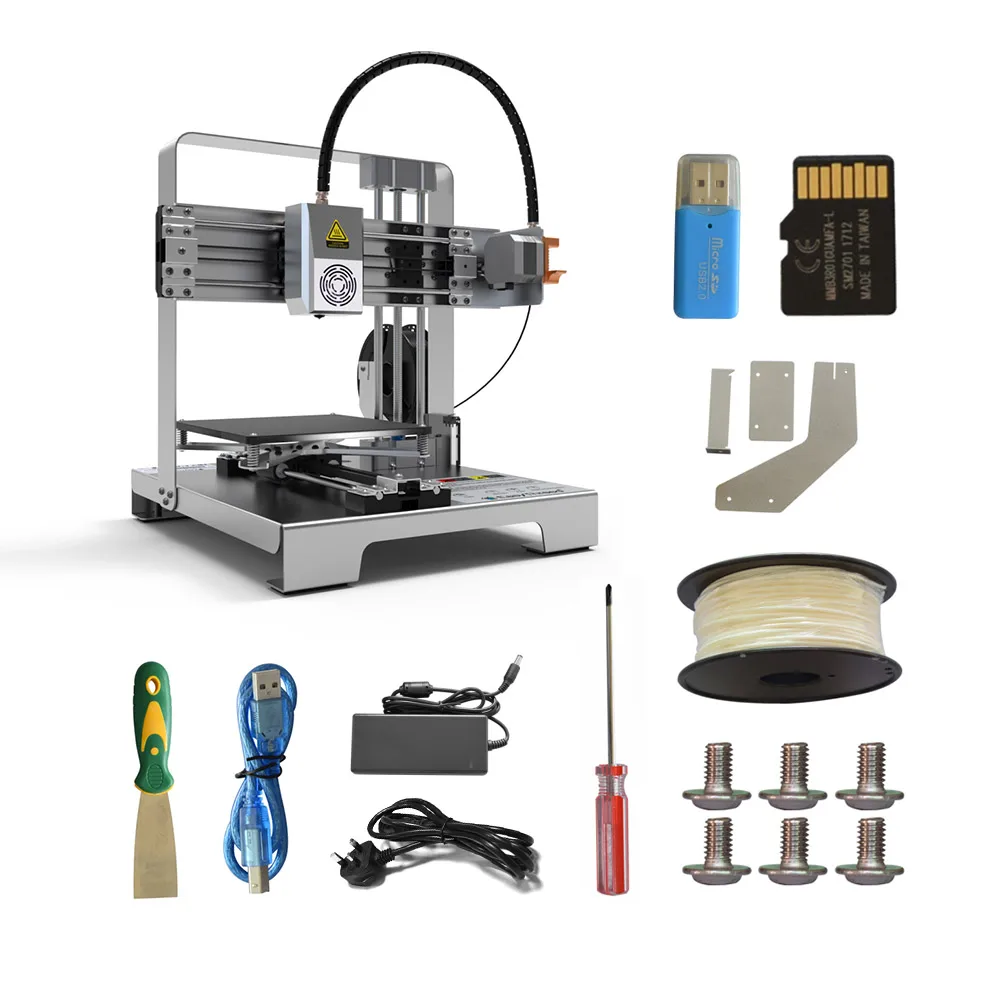 Easythreed E3D Pro 3D-принтеры для детей легко Управление отлично накладывается производительность Размер 14*14*12 см с принтами, Размеры мини-корпус