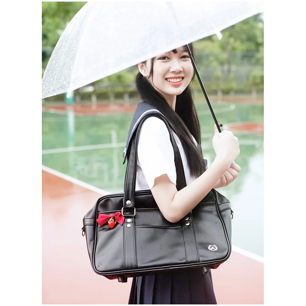 High Q College Students Uniform Bag Teenagers Unisex Shoulder BOW