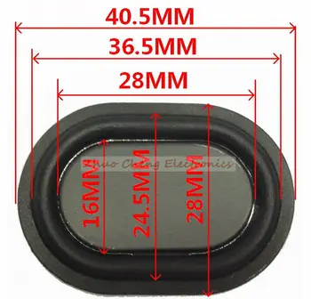 

20pcs /lots Black 40.5x28mm Speaker Passive Radiator Auxiliary Bass Rubber Vibration