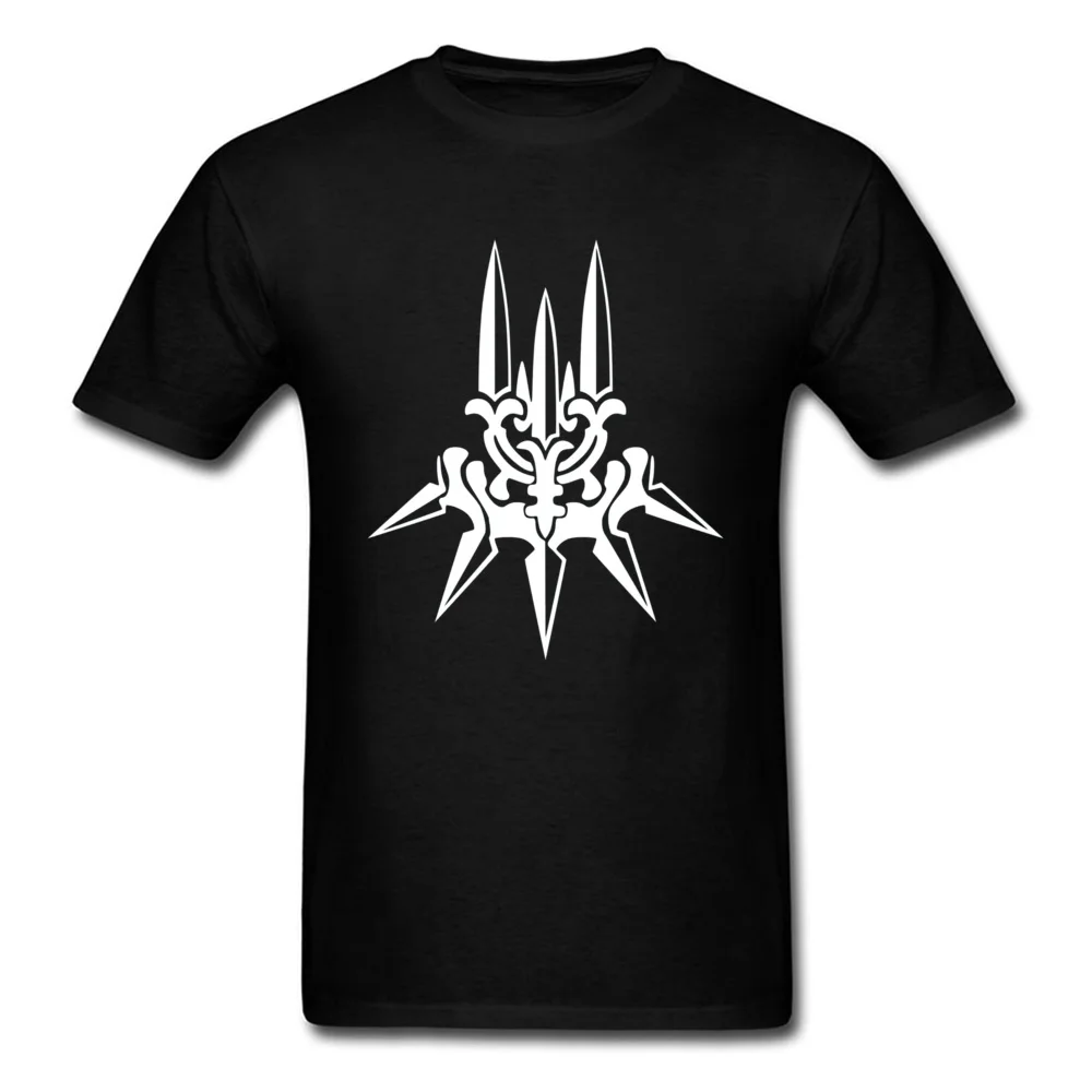 Design YoRHa White Insignia 7136 Tops Tees for Men Plain Summer/Fall O-Neck 100% Cotton Short Sleeve T-shirts Cool Tops Tees YoRHa White Insignia 7136 black