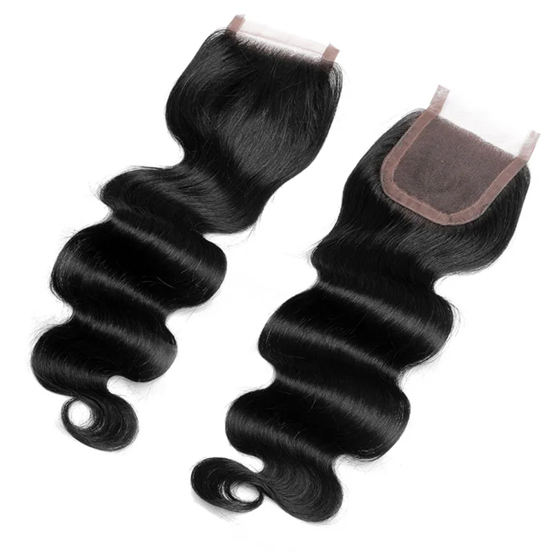 Ali queen бразильский натуральные неокрашенные волосы объемная волна 3 Связки с 4x4 швейцарская шнуровка Бесплатный Ближний трех частей