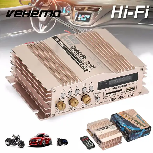 Best Offers Vehemo Rose Gold 600W Power Amplifier Audio Amplifier with Remote Control Portable MP3 Automobile Car Amplifier Best Offers Vehemo Rose Gold 600W Power Amplifier Audio Amplifier with Remote Control Portable MP3 Automobile Car Amplifier