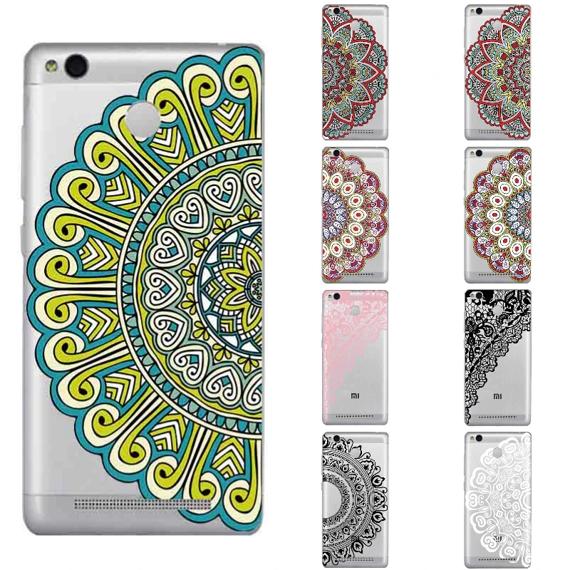 For Xiaomi Redmi 3 Pro Phone Case Redmi3S Shell Fingerprint Hole Prime Ultra Thin Cover Flower Pattern | Мобильные телефоны и