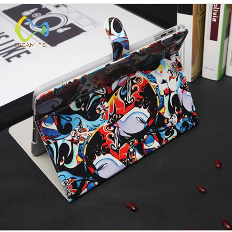 

For Ipad Mini 4 Case Chinese Style Beijing Opera Smart Flip Stand Full Cover Leather Protective for Apple Gadget A1538 A1550