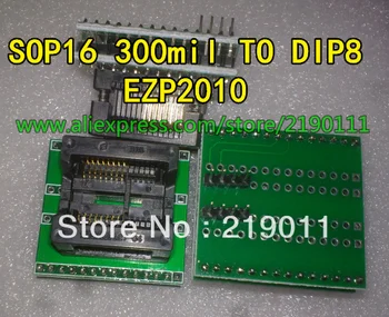 

FREE SHIPPING EZP2010 Programmer SOP16 TURN DIP8 IC socket Programmer adapter Socket 300MIL