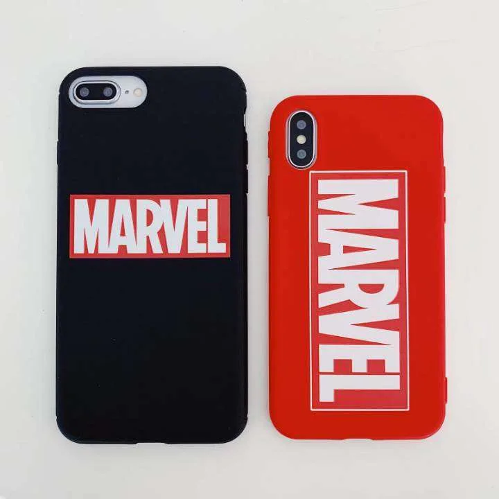 Высококачественный уплотненный чехол с логотипом Marvel для iphone 6 6s 7 8 plus X XS MAX XR