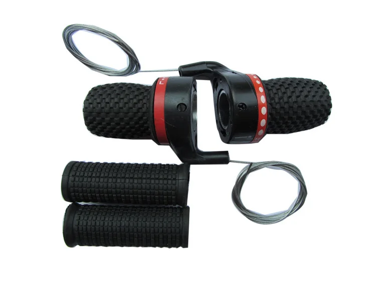 New Bike Bicycle Twist Grip Derailleur 18/21 Speeds Shifter Set grips