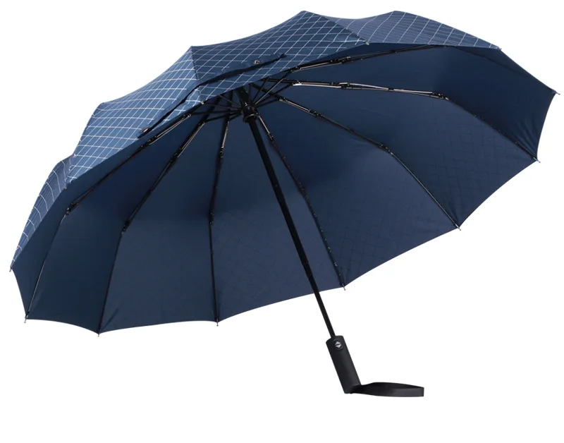 Мужской Бизнес автоматический зонт женский ветрозащитный из нержавеющей стали Зонты Дождь Женский 3 складной зонт большой открытый paraguas