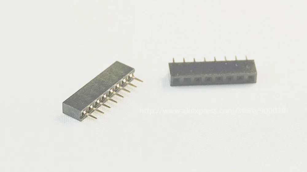 100 шт. 1x8 P 8 контактов 2 0 мм штыревые разъемы PCB однорядные прямые сквозные
