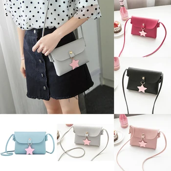 

1PCS Women Shoulder Bag Famous Brands Star Pendant Crossbody Bag For Ladies PU Leather Handbag Phone Coin Clutch Bags