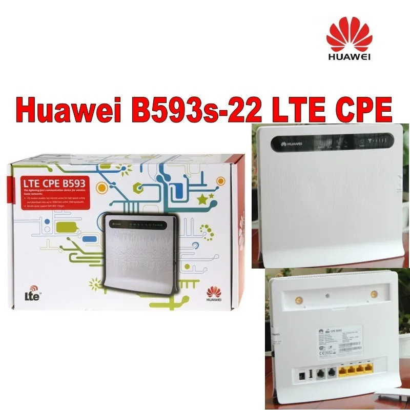 Huawei B593 4G LTE CPE беспроводной и WLAN маршрутизатор 100 Мбит/с+ пара B593 антенны