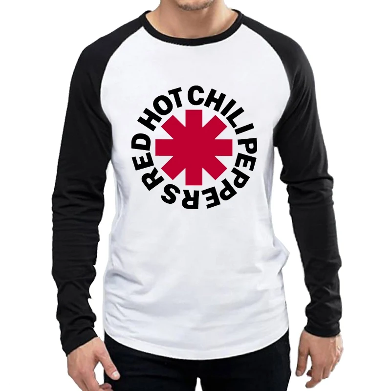 

Long Sleeve RHCP T Shirts Fashion Mens RHCP Logo T-shirt Tops Tees tshirt Full Sleeve Unisex Band RHCP T-shirt