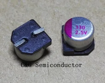 

50pcs smd 6x6mm 2.5V 330UF URFACE MOUNT Solid CAPACITOR for motherboard