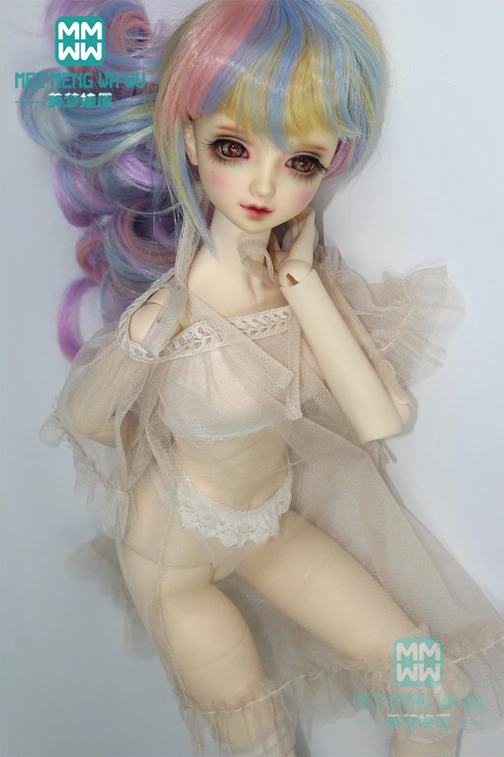 Мода BJD одежда длинные чулки нижнее белье платье для 1/3 BJD кукла аксессуары черный, белый