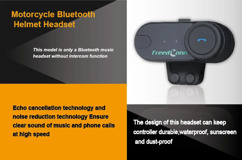 Freedconn TCOM-02 мото шлемы наушники мотоциклетные Casco Bluetooth гарнитура беспроводной контроль MP3/4 радио Ipod два микрофона