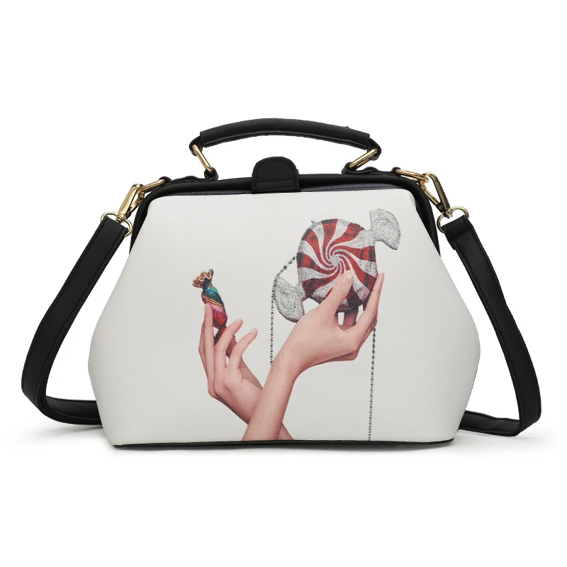 Женская сумка, кожаная сумка на плечо, женская сумка через плечо, женская сумка с заклепками, женская мода, высокое качество, женские сумки - Цвет: White4