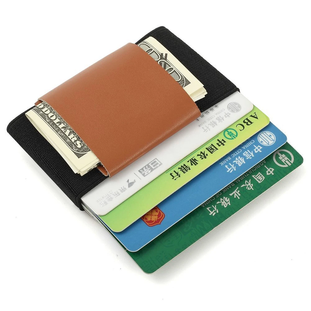 Мужской кошелек тонкий из натуральной кожи короткий|carteira fashion|short walletbusiness wallet |