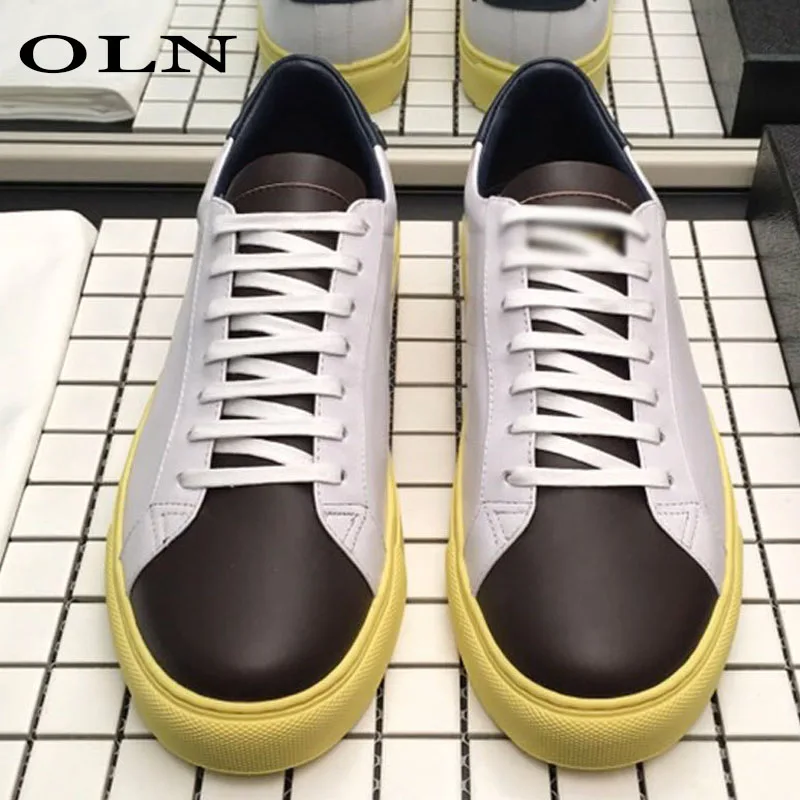 

OLN New Sport Shoes For Men Brand Men's Shoes Outdoor Athletic Super Light Walking Shoes Skateboarding Shoes Flat With Allmatch