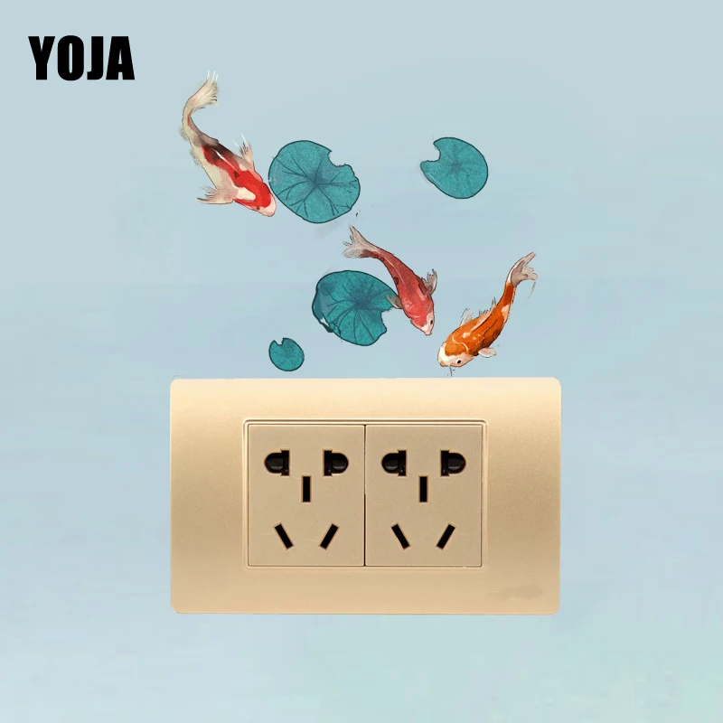 

YOJA Fashion Fish Scenery Switch Decal PVC High-quality Wall Sticker Room Decorative 11SS0067
