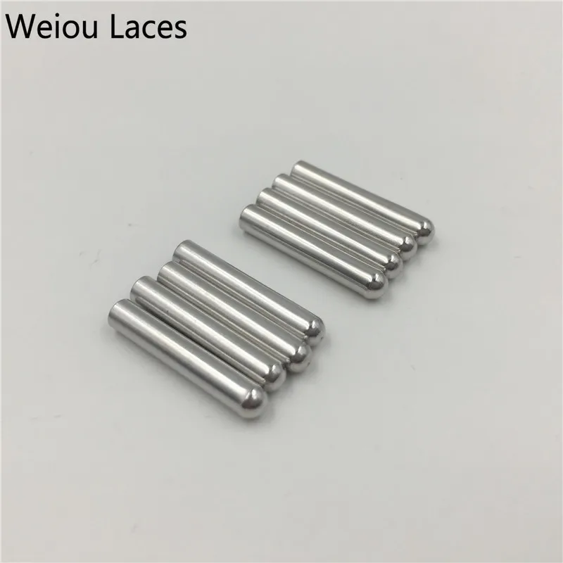 Weiou 100pcs/Lot 3.8x22mm Shoe laces Clothes Metal Aglets Shoelaces Tips DIY Replacement Aglet Silver gold black wholesales