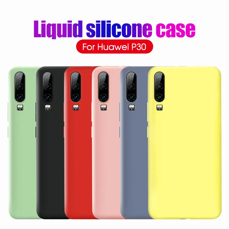 Роскошный жидкий силиконовый чехол для huawei P30 Lite Pro mate 20 P Smart 2019 защитный Honor 10 |