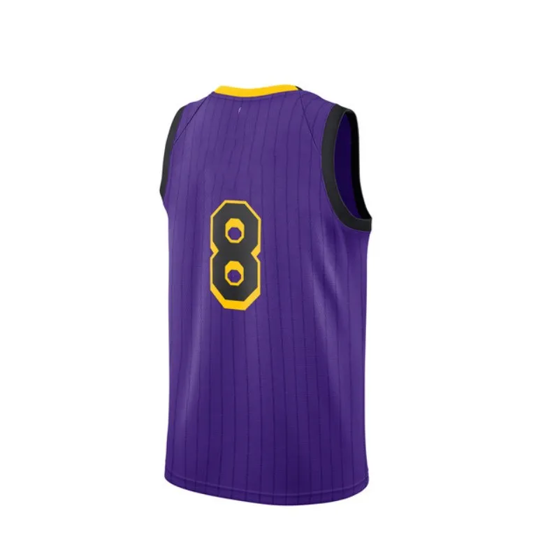 Throwback Basketball Jerseys Movie jerseys mens 8 purpul Jersey