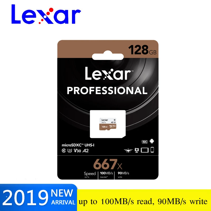 Lexar 128 Гб Micro SD SDXC UHS-I карта памяти высокая скорость до 100 м/с класс 10 667x картао де Мемория TF/sd флэш-карта