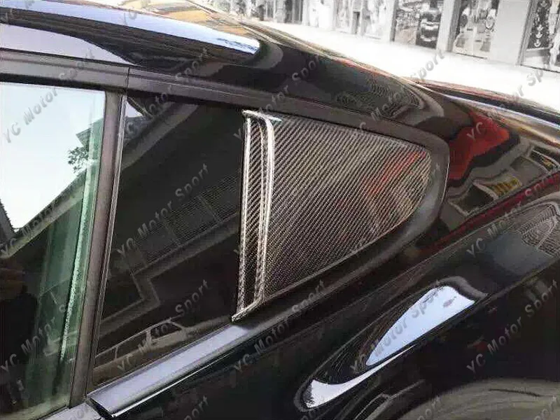 2014-2016 Ford Mustang Roush Style Quarter Panel Window Scoop CF