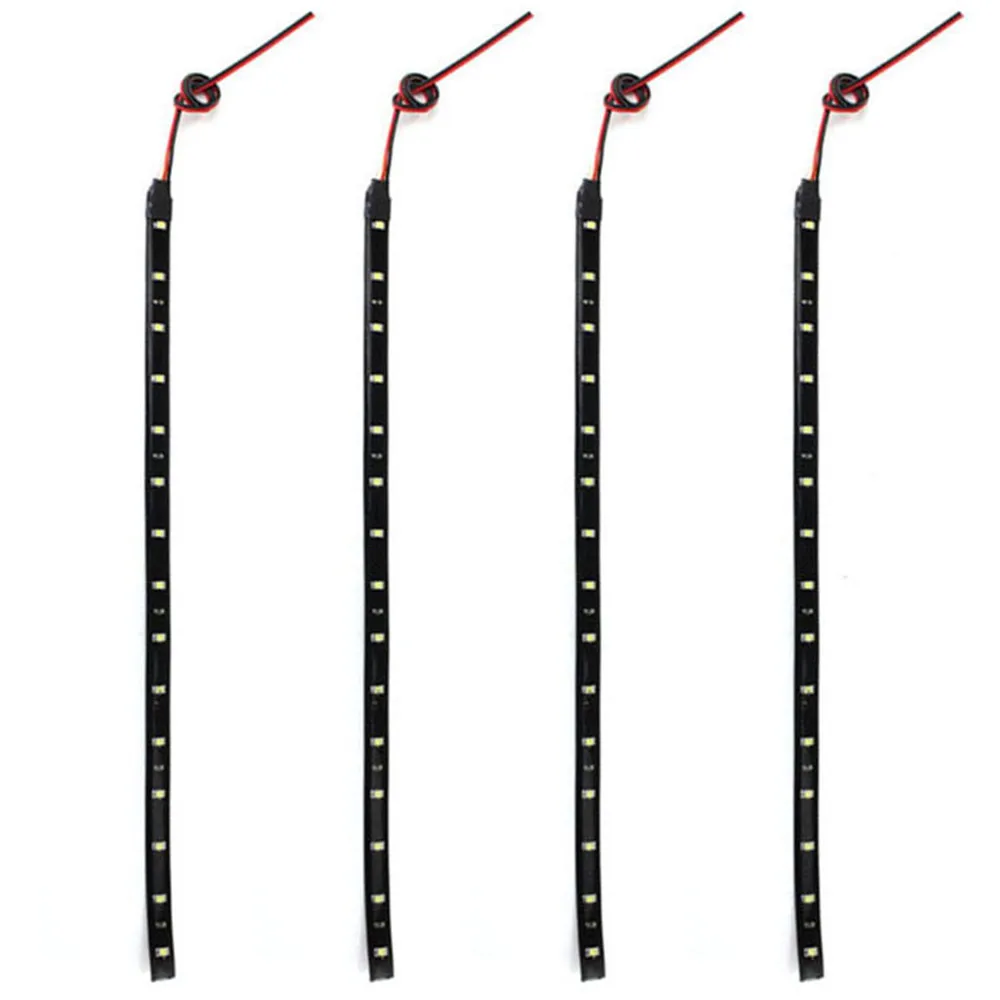 4 x 30cm 15 LED Car Trucks Motor Grill Flexible Waterproof Light Strips (3)