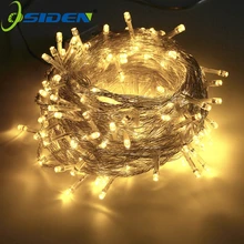 10 м светодиодный светильник-гирлянда s 110 В 220 В, Рождественский праздничный светильник, уличный Сказочный светильник, водонепроницаемый, для вечерние, свадебные, для украшения сада