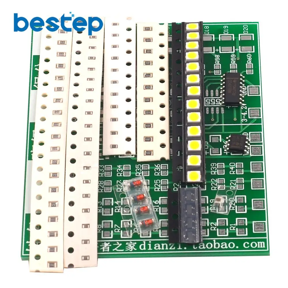 Сварочная практика) SMD компонентная плата CD4017 светильник для воды, набор для обучения, электронные детали для обучения