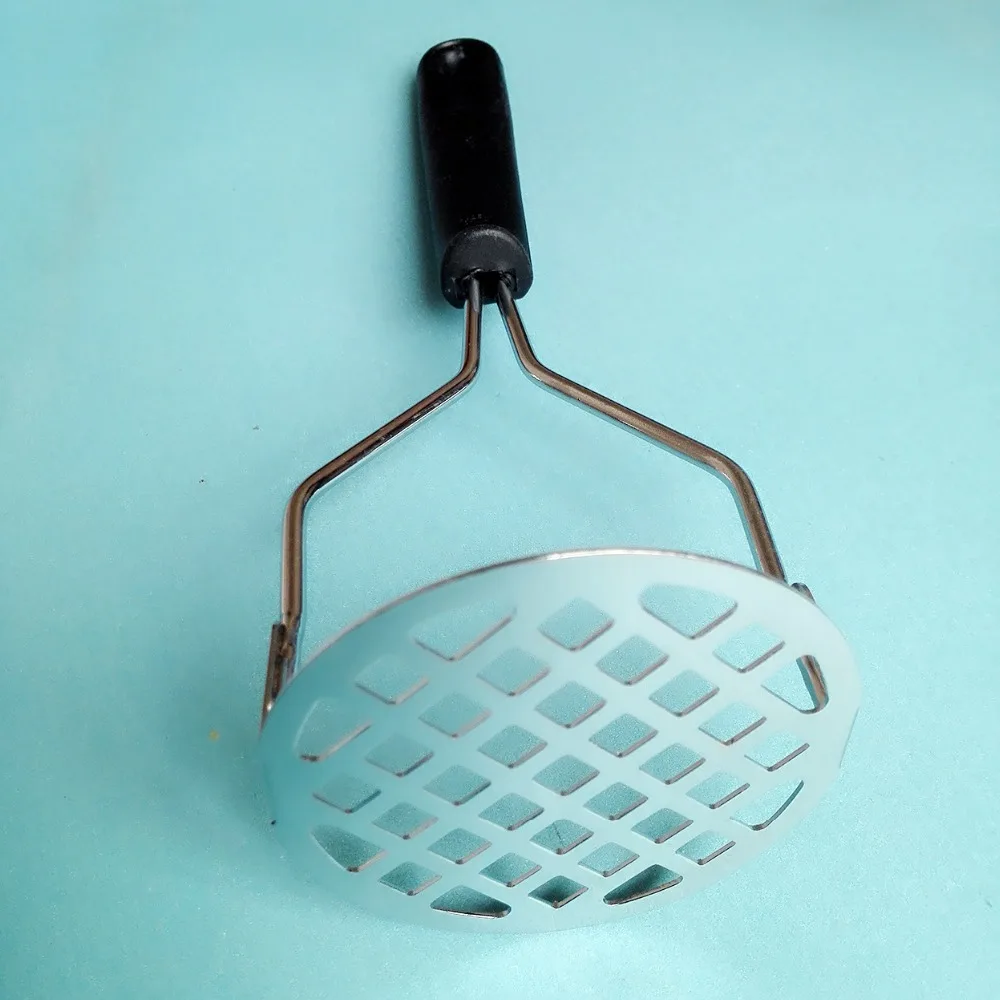 Durable Potato Puree maker Kitchen Supplies Potato Stainless Steel Masher Long Handle Juice tool (2)
