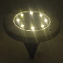 1 шт. Солнечный грунтовый светильник Водонепроницаемая садовая дорожка настенная лампа с 4/8 светодиодами Солнечная лампа для дома подъездная дорога газон дорога