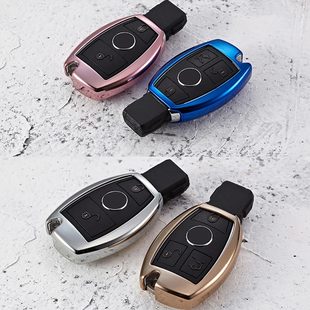 

TPU Car Key Cover Case Shell Bag Protective soft For Mercedes Benz 2017 E Class W213 2018 S class Accessories Car styling
