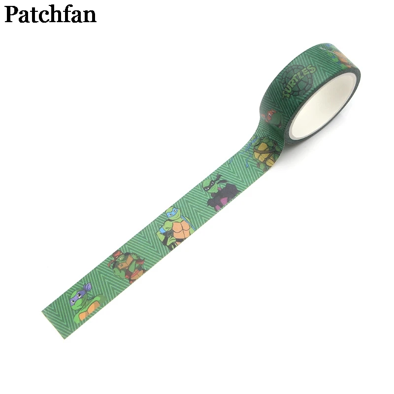 

Patchfan Turtle cartoon album funny DIY Scrapbooking kids Adhesive washi Paper Masking Tape Printed Pattern sticker A1981