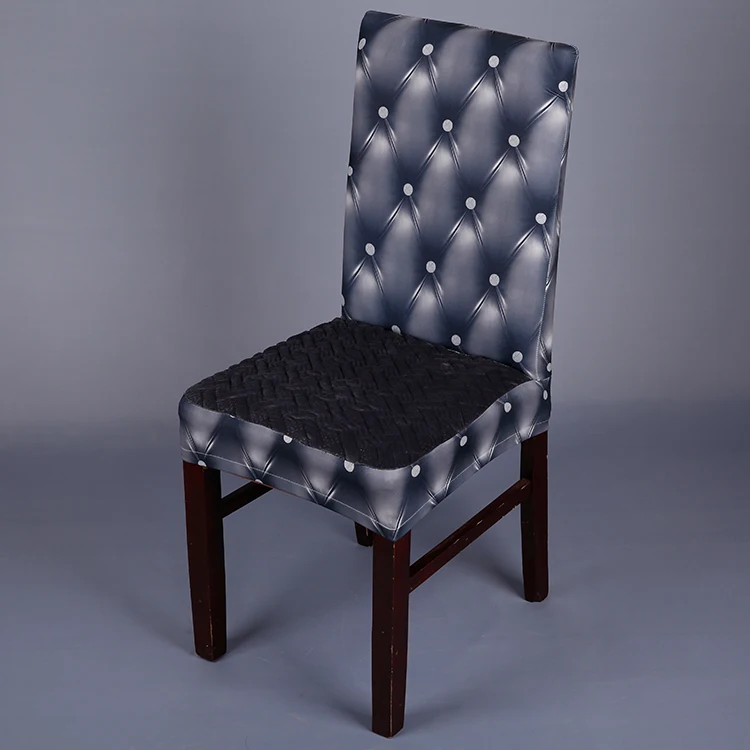 Polyester Stretch Sponge Spandex Chair Covers European Classical