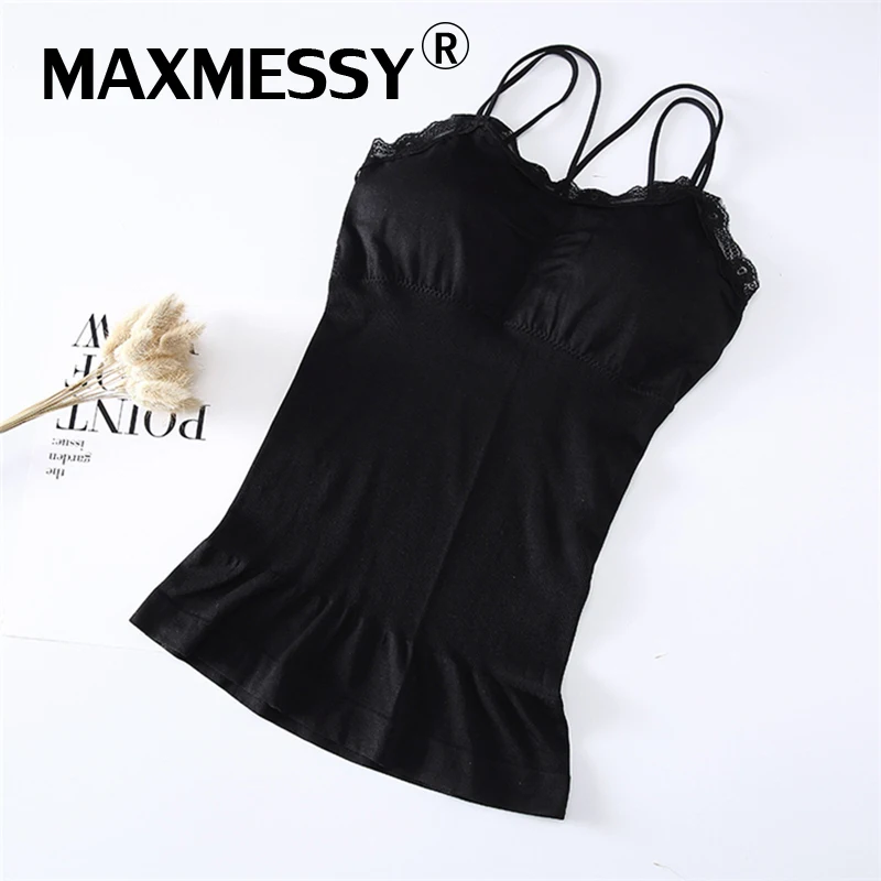 MAXMESSY Sexy Vintage Black Crop Top Camisoles For Women Crochet Lace Tops Hollow Bodycon Crop Camisa Tops Vest B035