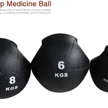 Двойной Захват медицинский мяч резиновый фитнес-мяч дисбаланс тренировочный твердый гравитационный мяч