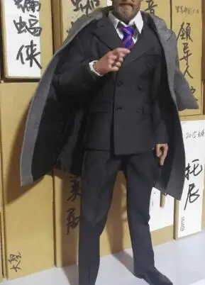 Windbreaker w suit 1/6th мужской агент комплект одежды джентльмен костюм комплект без кожаных туфель галстук с рубашкой для 12 дюймов человек фигурка - Цвет: Windbreaker w suit