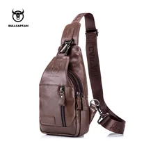 BULLCAPTAIN модная Натуральная кожа сумки через плечо мужская повседневная сумка маленькая брендовая дизайнерская мужская сумка на плечо