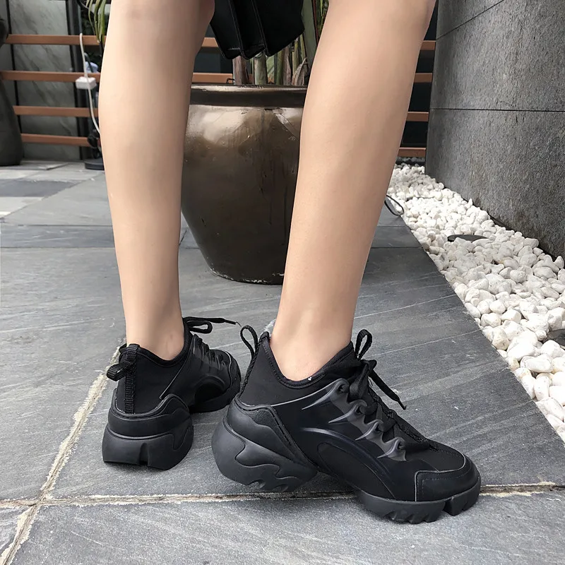 Smirnova new sneakers shoes women round toe lace up ladies shoes casual flat platform shoes comfortable women flats