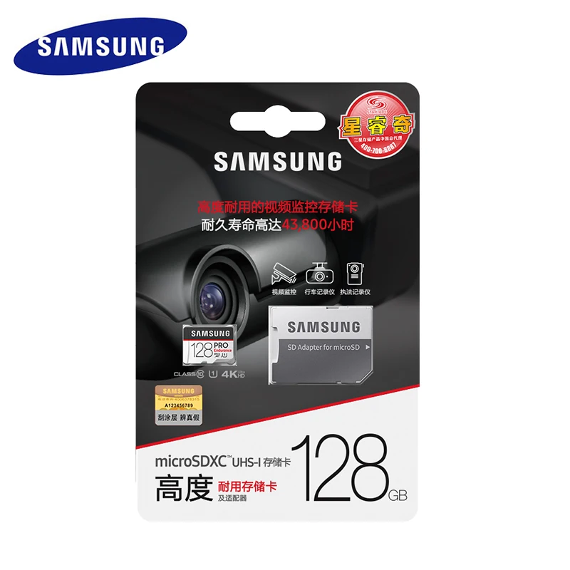 Новая карта памяти Samsung Micro SD Card PRO выносливость 100MBs 128 GB 64 GB 32 GB SDXC SDHC Class 10 TF карты C10 UHS-I модуль памяти Transflash карты