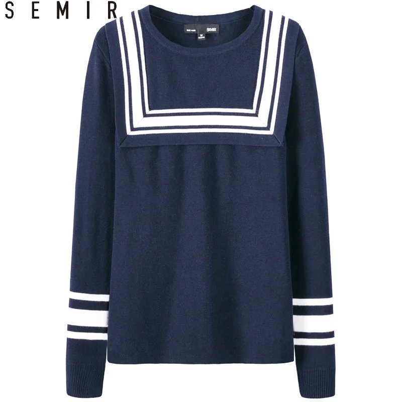 SEMIR sweater for women 's new sailor collar casual fashion suit