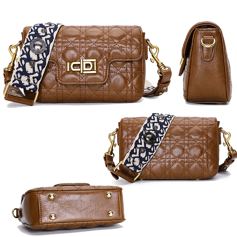 Flagge Luxus Handtaschen Brown black green Tasche Paste Designer Hohe Qualität Schulter red Frauen Echtem Taschen Leder Damen Umhängetasche Abend ZYdtdqw
