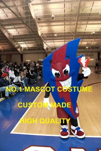 

High Quality Blue & Red Bolt Mascot Costume Adult Size Cartoon Character Lightning Theme Anime Cosply Mascotte Fancy Dress 1799