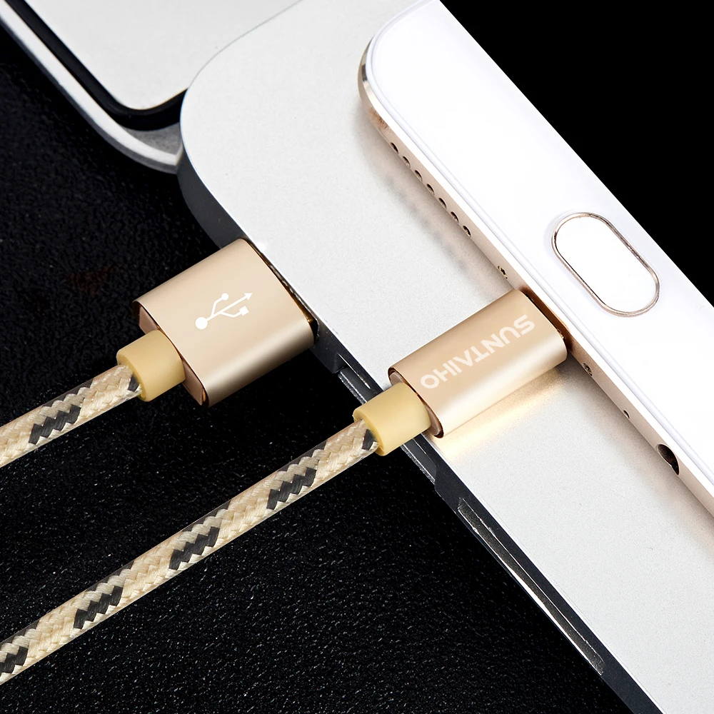 Suntaiho Nylon Micro USB Cable 8 Pin Mobile Phone Cable 0.5m/1.2m/2m/3m Fast Charging USB Data Cables for iPhone 7 6 5/Samsung Suntaiho Nylon Micro USB Cable 8 Pin Mobile Phone Cable 0.5m/1.2m/2m/3m Fast Charging USB Data Cables for iPhone 7 6 5/Samsung